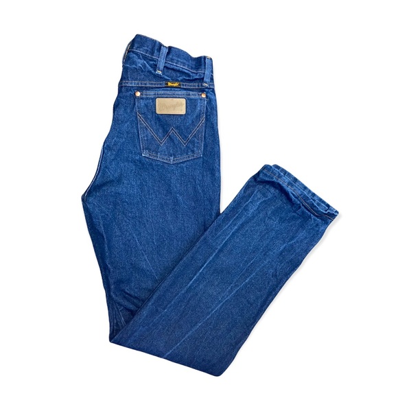 Vintage Wrangler Dark Wash High Waist Straight Leg Jeans - Picture 8 of 11